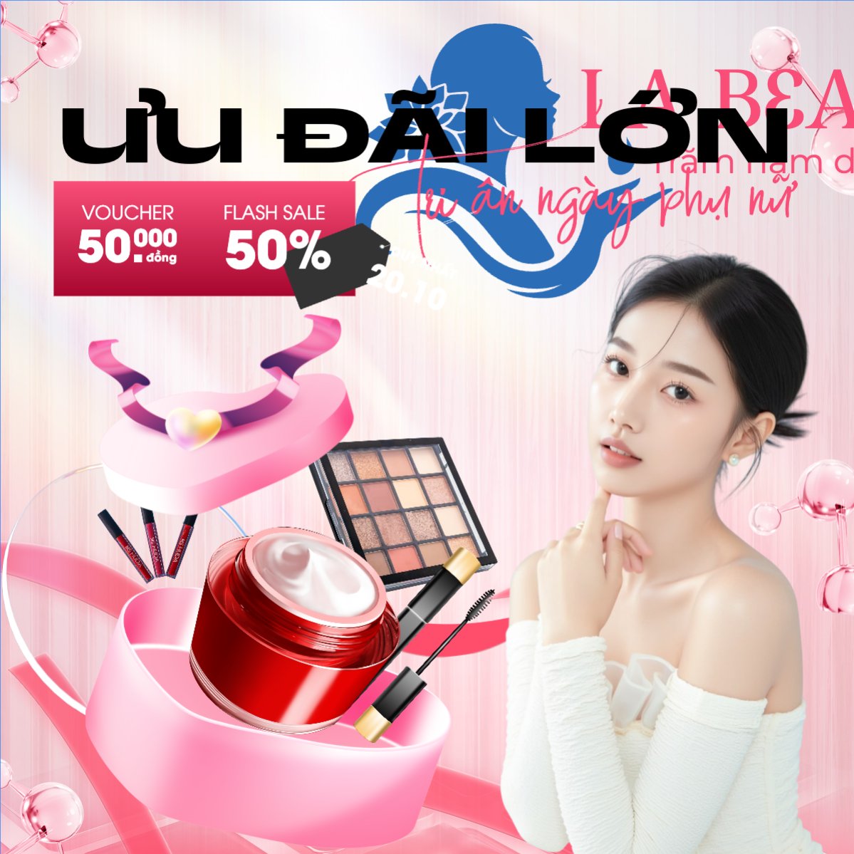 20/10, Ngày phụ nữ Việt Nam, Vietnamese Women's Day, phụ nữ, sự kiện, event, mỹ phẩm, làm đẹp, beauty, hiện đại, modern