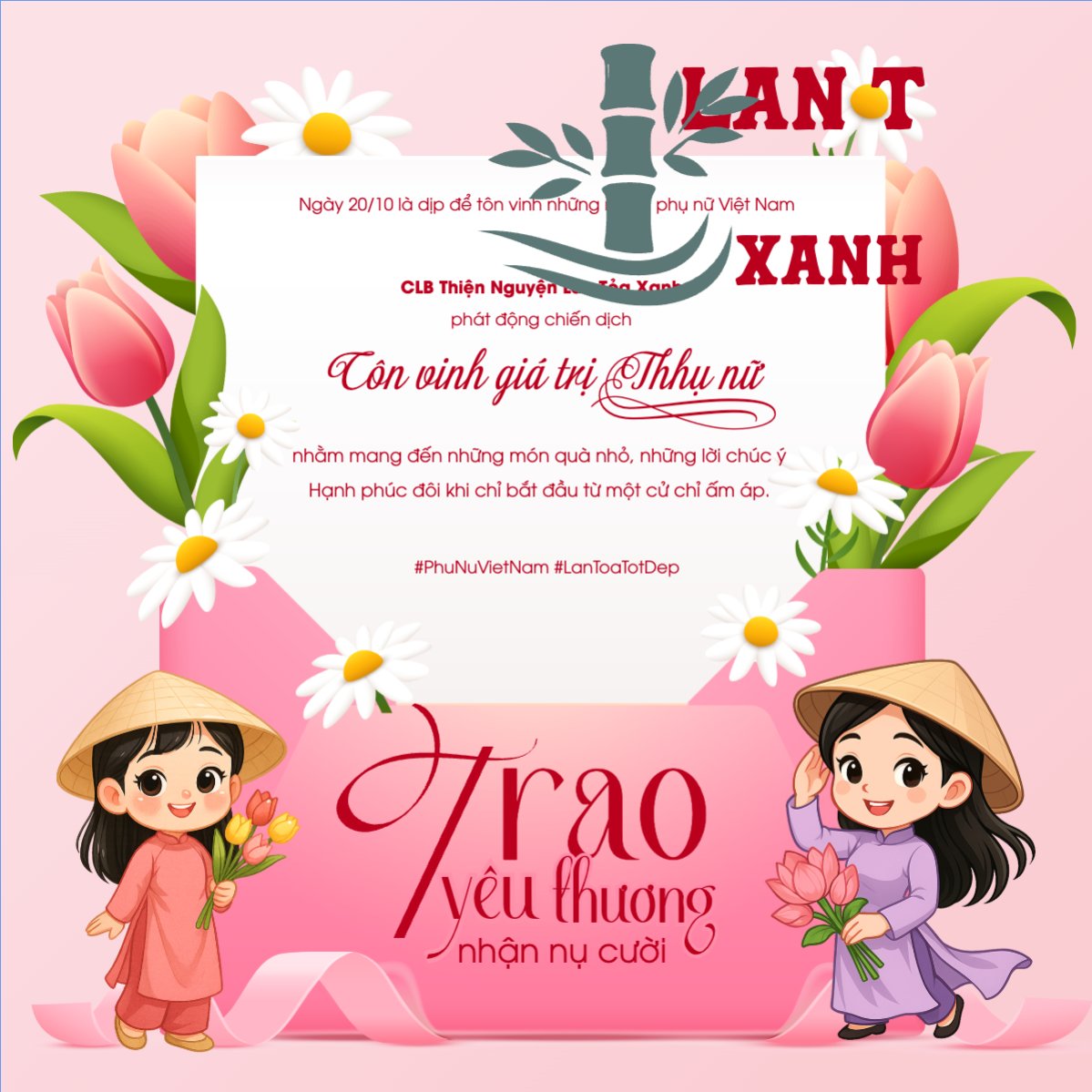 20/10, Ngày phụ nữ Việt Nam, Vietnamese Women's Day, phụ nữ, , sự kiện, event, dễ thương, cute, chibi, hoạt hình, cartoon