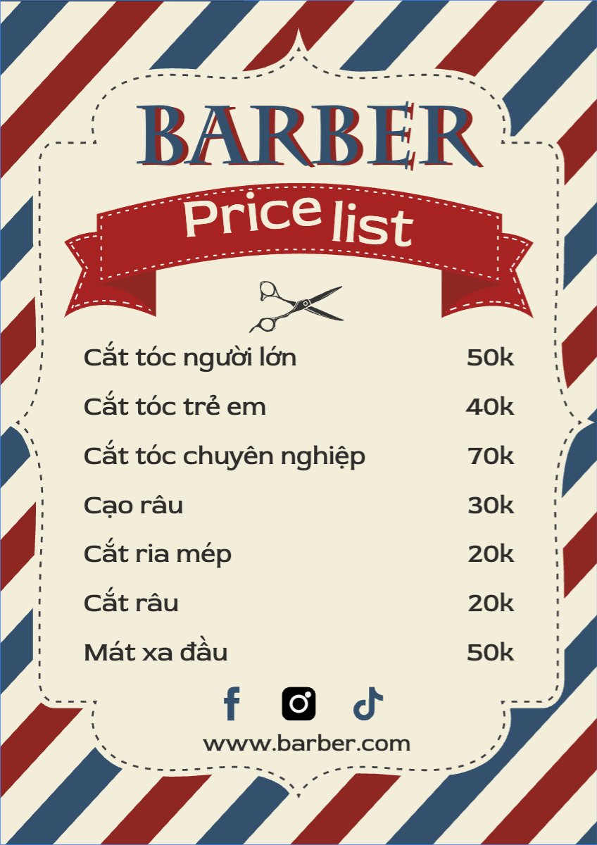Salon, tiệm tóc, barber, spa, beauty, làm đẹp, thẩm mỹ