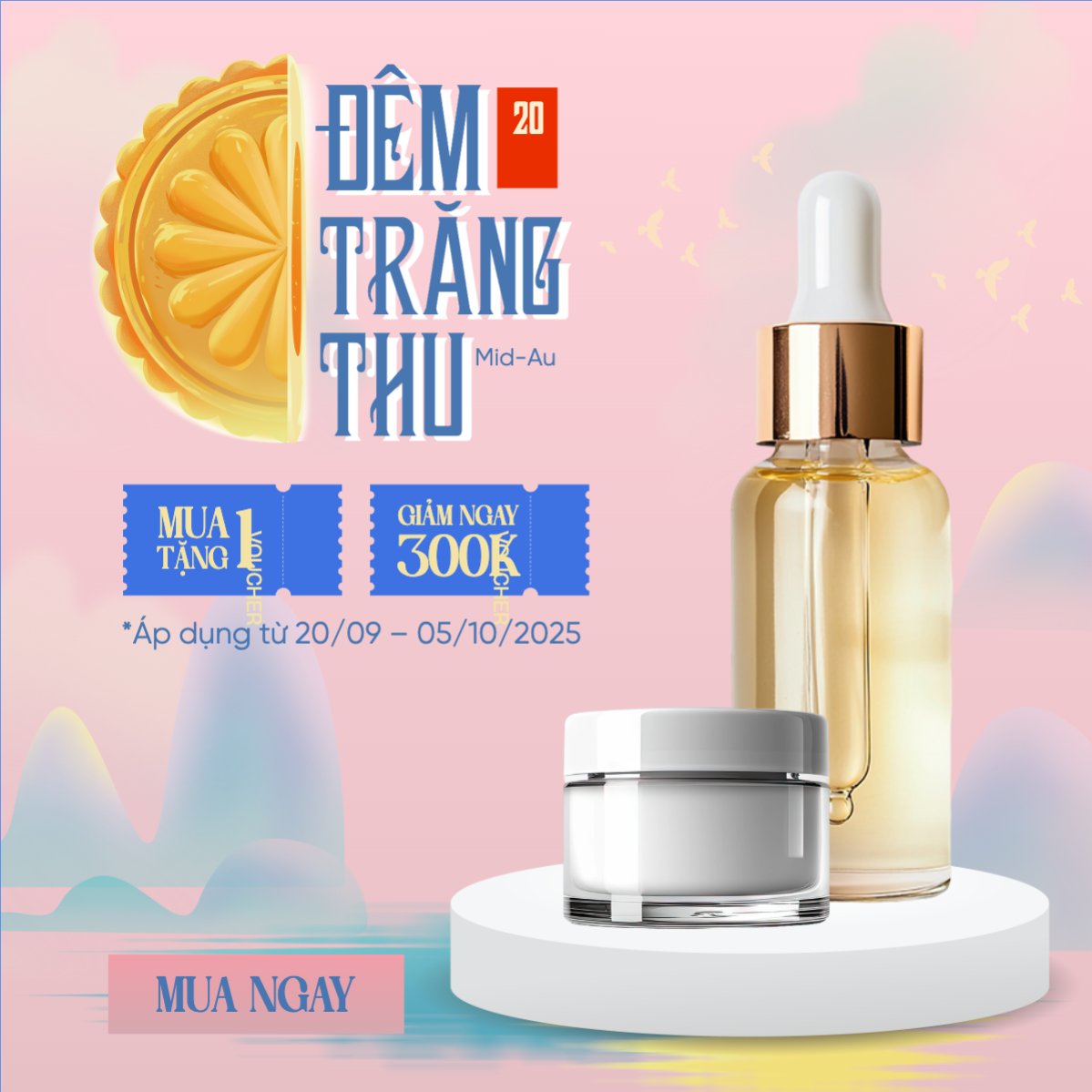 Trung thu, Tết Đoàn Viên, mid-autumn festival, sự kiện, event, lễ hội, festival, mỹ phẩm, beauty, làm đẹp, sale, giảm giá, dễ thương, cute