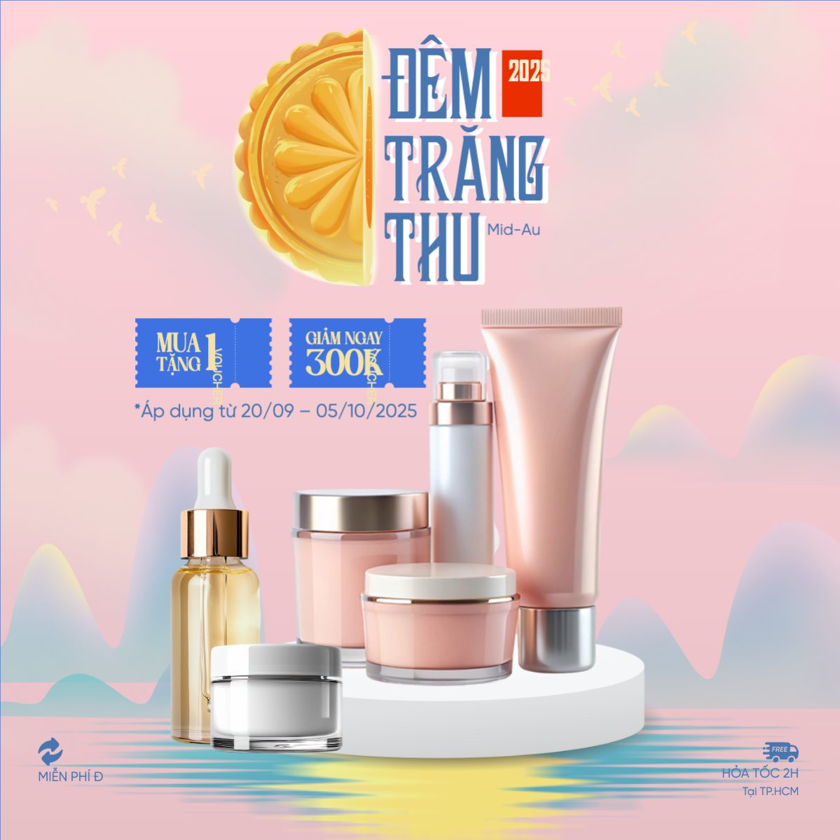 Trung thu, Tết Đoàn Viên, mid-autumn festival, sự kiện, event, lễ hội, festival, mỹ phẩm, beauty, làm đẹp, sale, giảm giá, dễ thương, cute