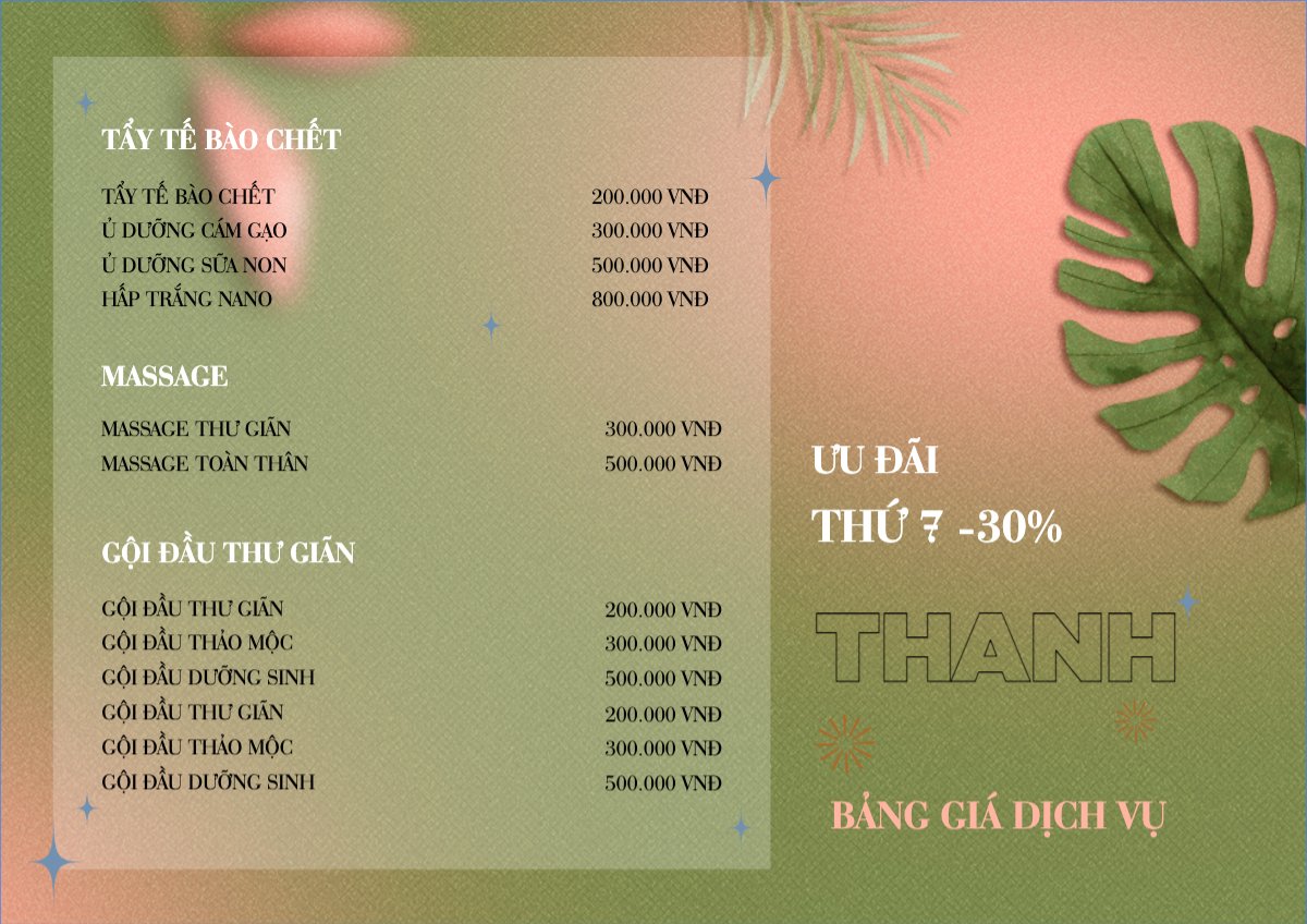 Spa, beauty, làm đẹp, thẩm mỹ,gội đầu