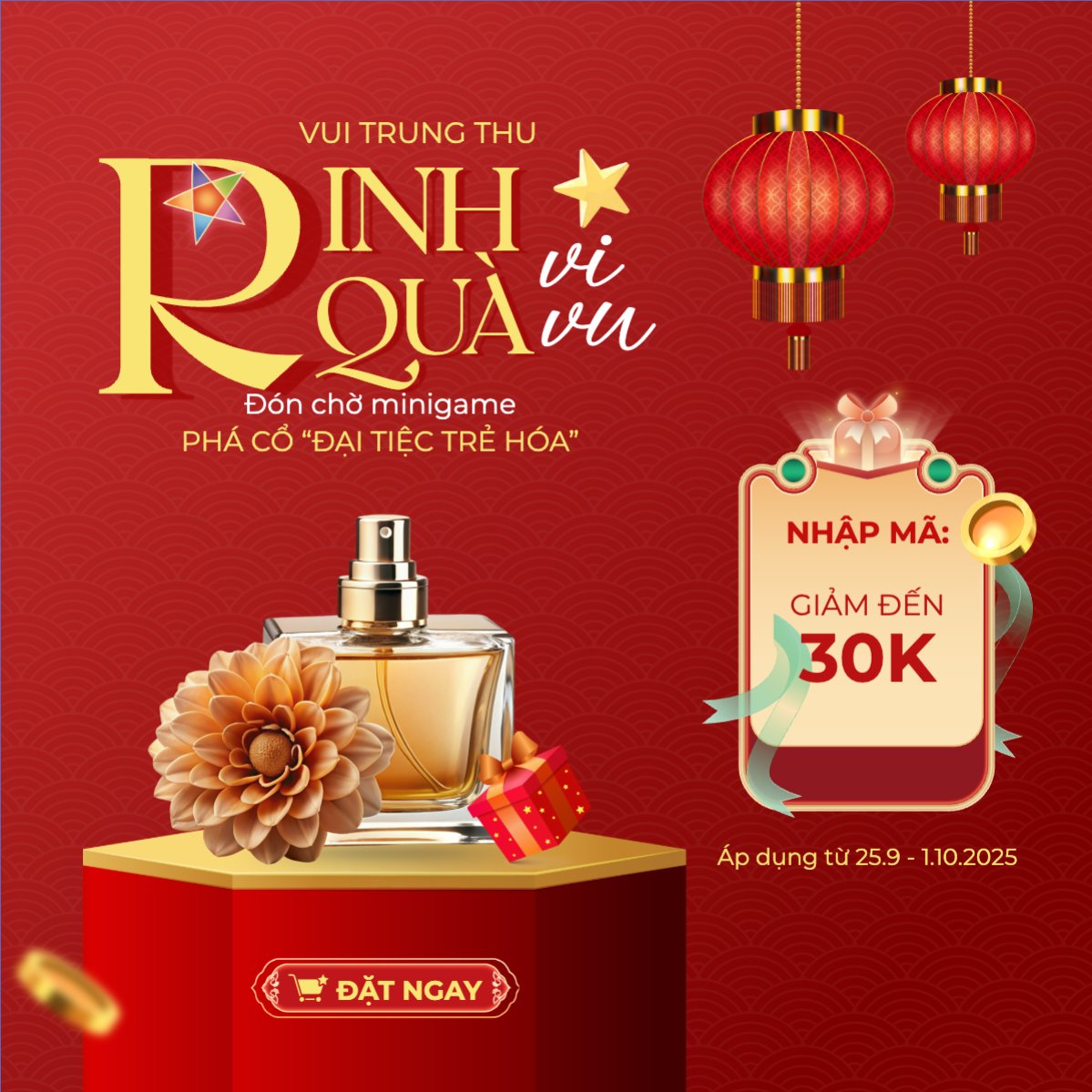 Trung thu, Tết Đoàn Viên, mid-autumn festival, sự kiện, event, mỹ phẩm, beauty, làm đẹp, nước hoa, hiện đại, modern