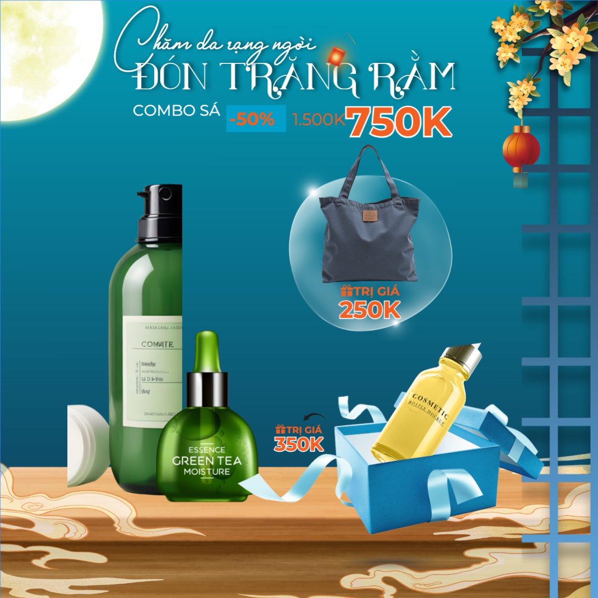 Trung thu, Tết Đoàn Viên, mid-autumn festival, sự kiện, event, mỹ phẩm, beauty, làm đẹp, hiện đại, modern, đơn giản
