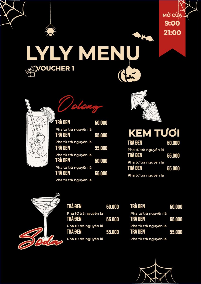 Halloween, nước uống, juice, giải khát, F&B, drink