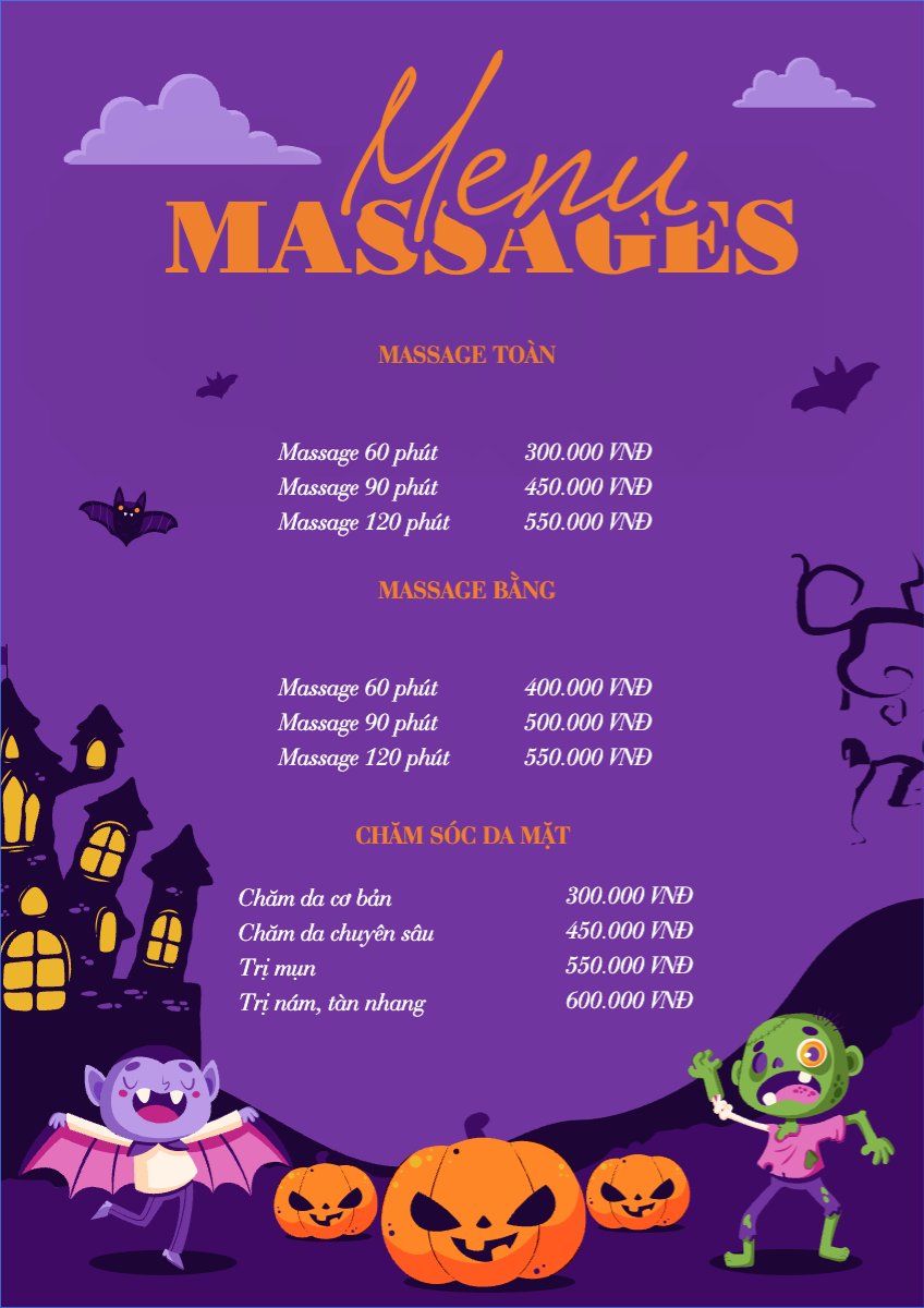 Halloween, spa, beauty, làm đẹp, thẩm mỹ