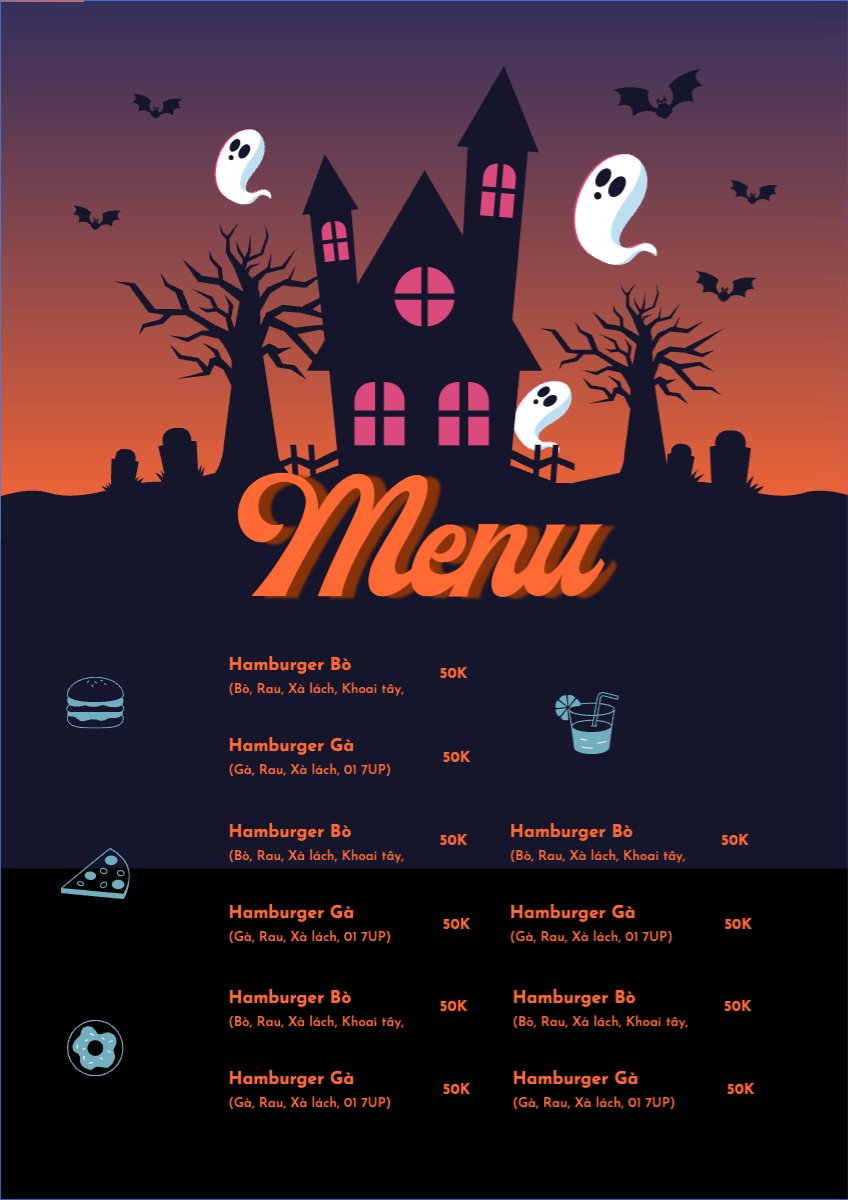 Halloween, đồ ăn, food, thực phẩm, ẩm thực, món ăn, F&B, nhà hàng, thức ăn