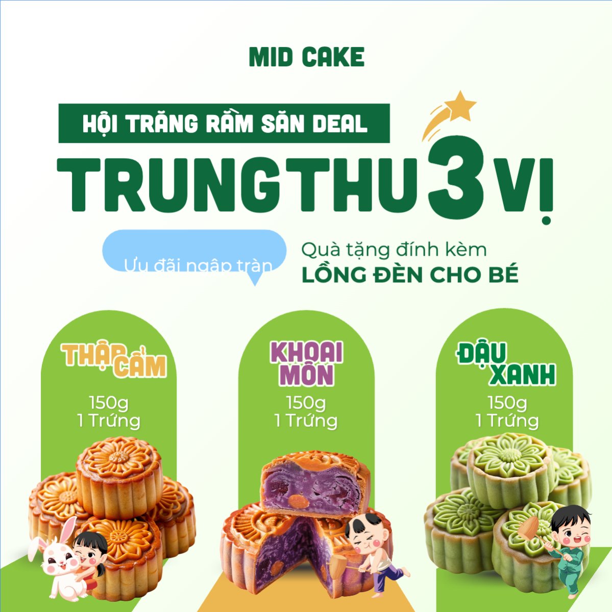 Trung thu, Tết Đoàn Viên, mid-autumn festival, sự kiện, ẩm thực, food, event, hiện đại, modern, cute, dễ thương, chibi