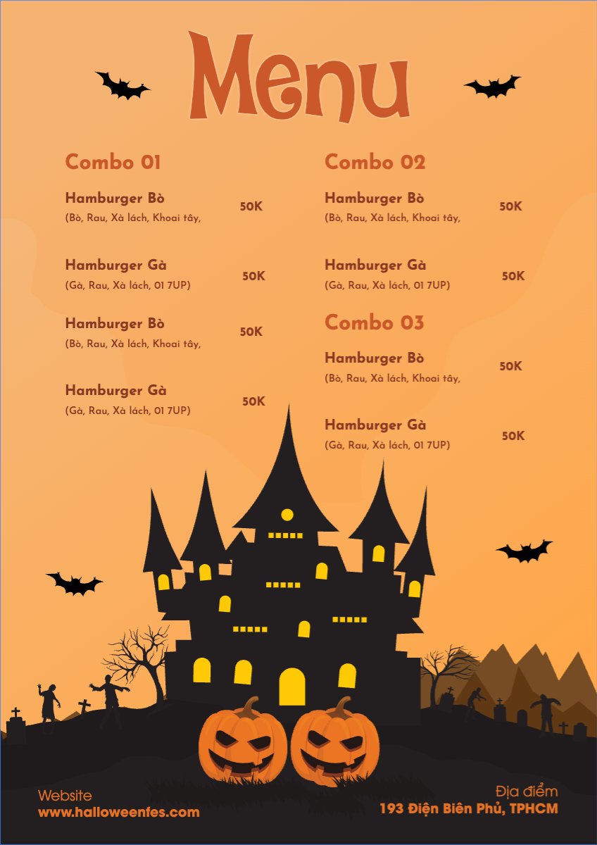 Halloween, đồ ăn, food, thực phẩm, ẩm thực, món ăn, F&B, nhà hàng, thức ăn