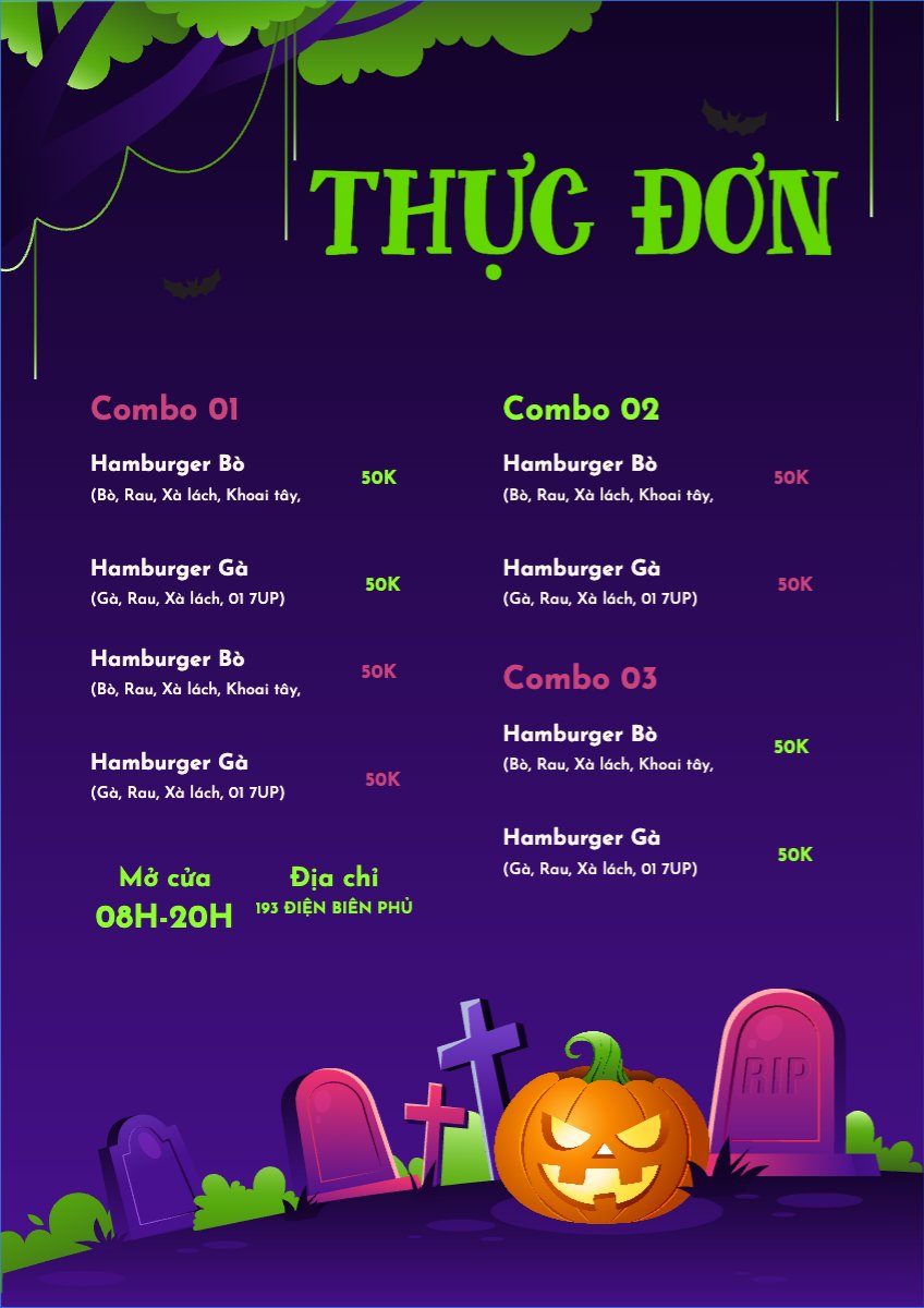 Halloween, đồ ăn, food, thực phẩm, ẩm thực, món ăn, F&B, nhà hàng, thức ăn