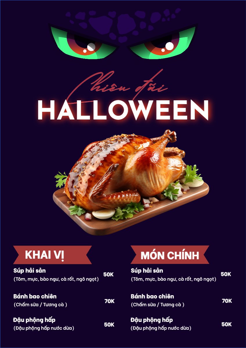 Halloween, đồ ăn, food, thực phẩm, ẩm thực, món ăn, F&B, nhà hàng, thức ăn