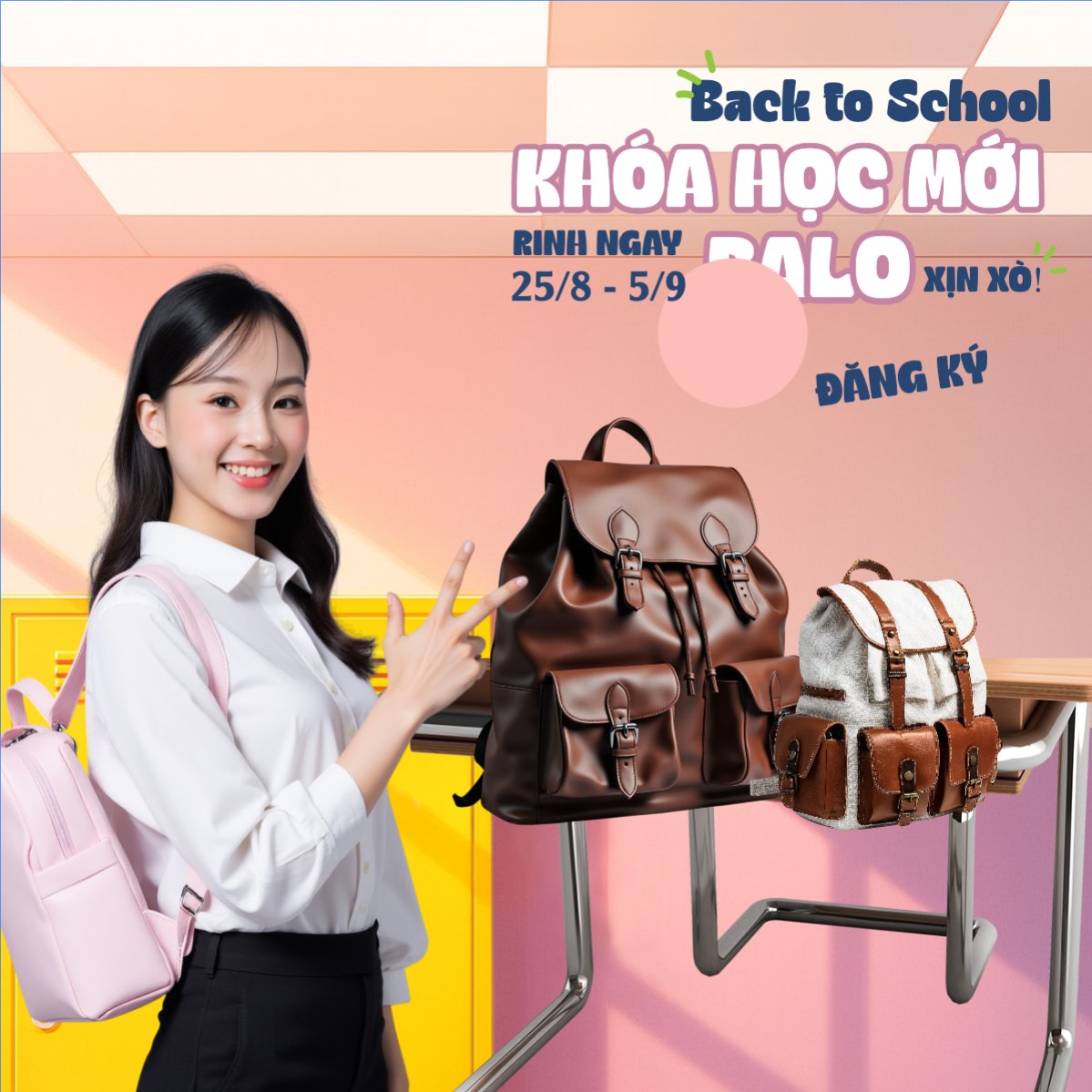Tựu trường, đến trường, nhập học, giáo dục, education, school, trường học, thời trang, fashion, hiện đại, modern
