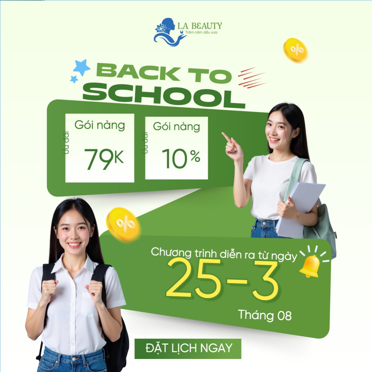 Tựu trường, đến trường, nhập học, giáo dục, education, school, trường học, làm đẹp, beauty, hiện đại, modern