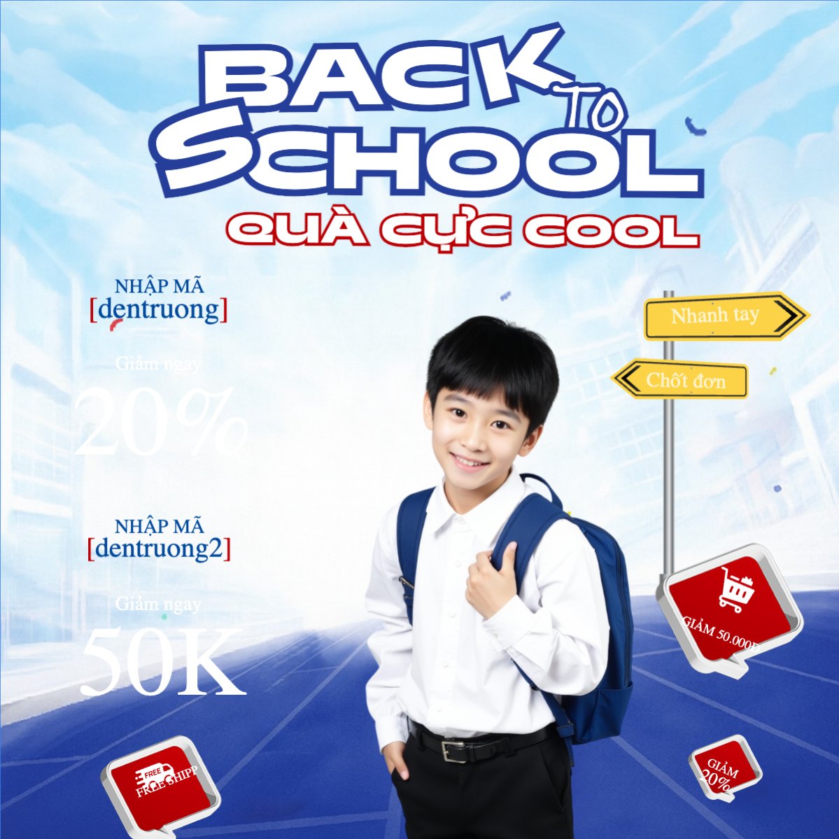Tựu trường, đến trường, nhập học, giáo dục, education, school, trường học, dễ thương, cute, chibi, hoạt hình, cartoon