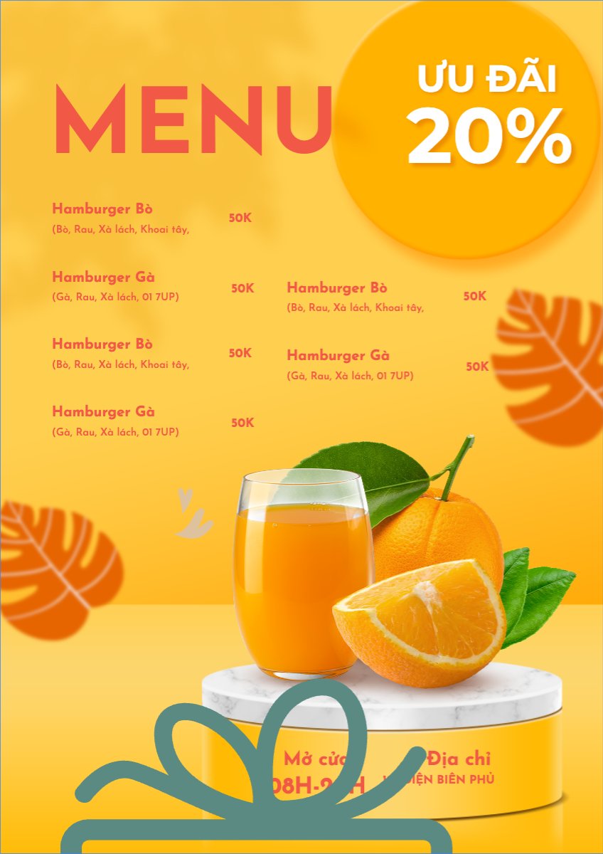 Nước uống, juice, giải khát, F&B, drink