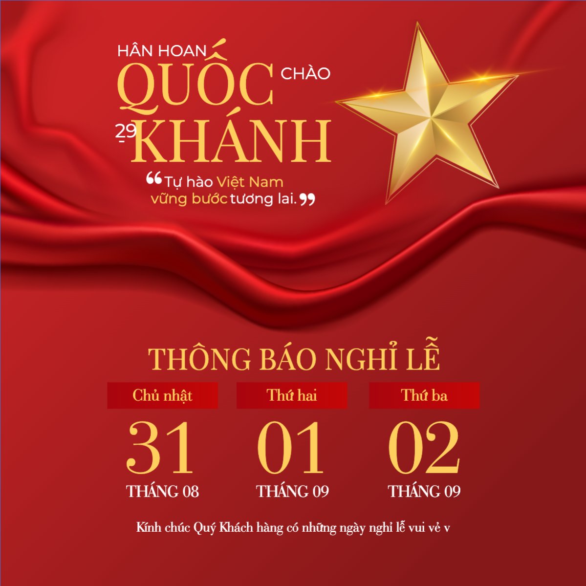 2/9, Quốc Khánh, lễ hội, thông báo, lịch nghỉ, Việt Nam, sự kiện, event, hiện đại, modern