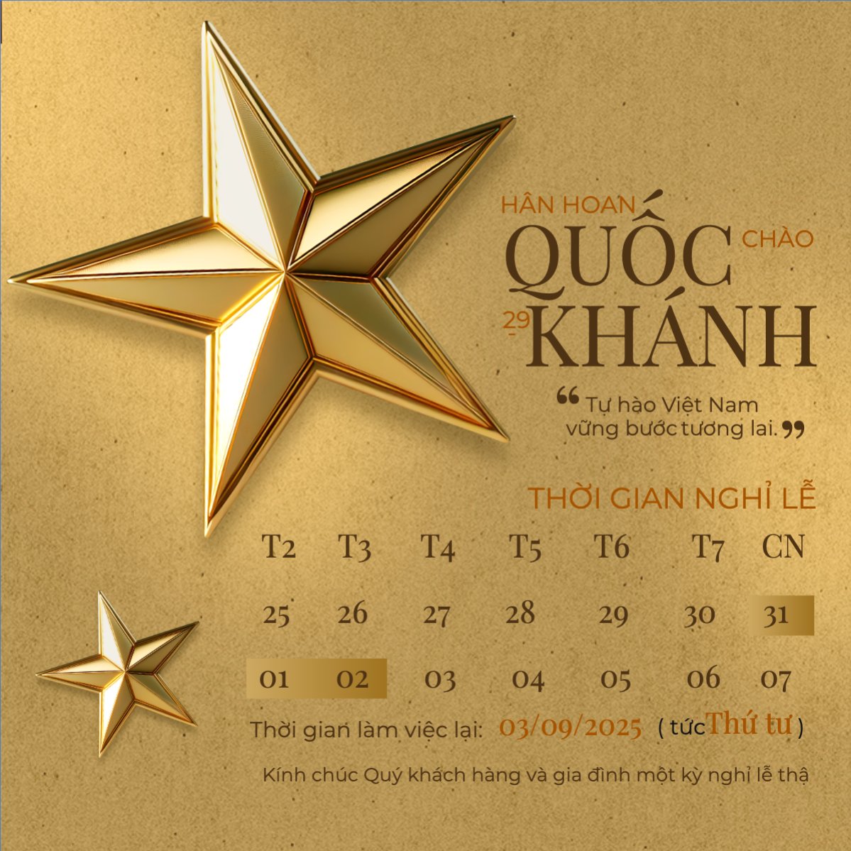 2/9, Quốc Khánh, lễ hội, thông báo, lịch nghỉ, Việt Nam, sự kiện, event, hiện đại, modern