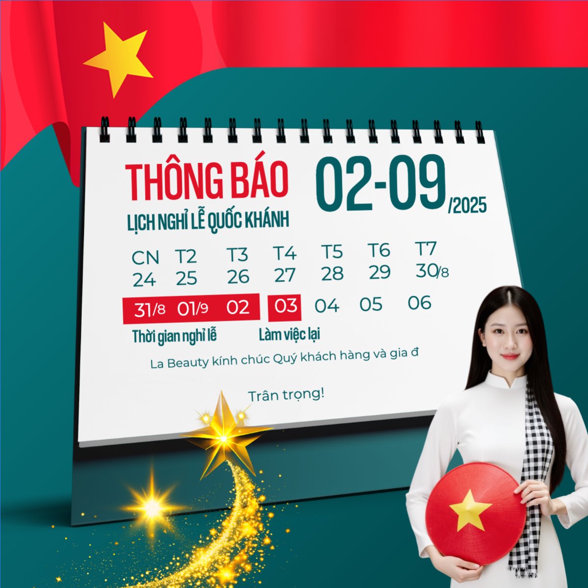 2/9, Quốc Khánh, lễ hội, thông báo, lịch nghỉ, Việt Nam, sự kiện, event, hiện đại, modern