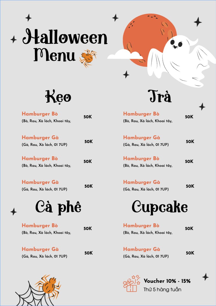 Đồ ăn, food, thực phẩm, ẩm thực, món ăn, F&B, nhà hàng, thức ăn, halloween
