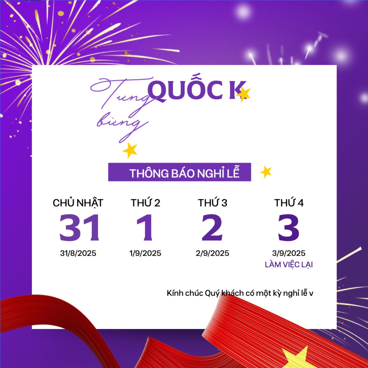 2/9, Quốc Khánh, lễ hội, thông báo, lịch nghỉ, Việt Nam, sự kiện, event, hiện đại, modern
