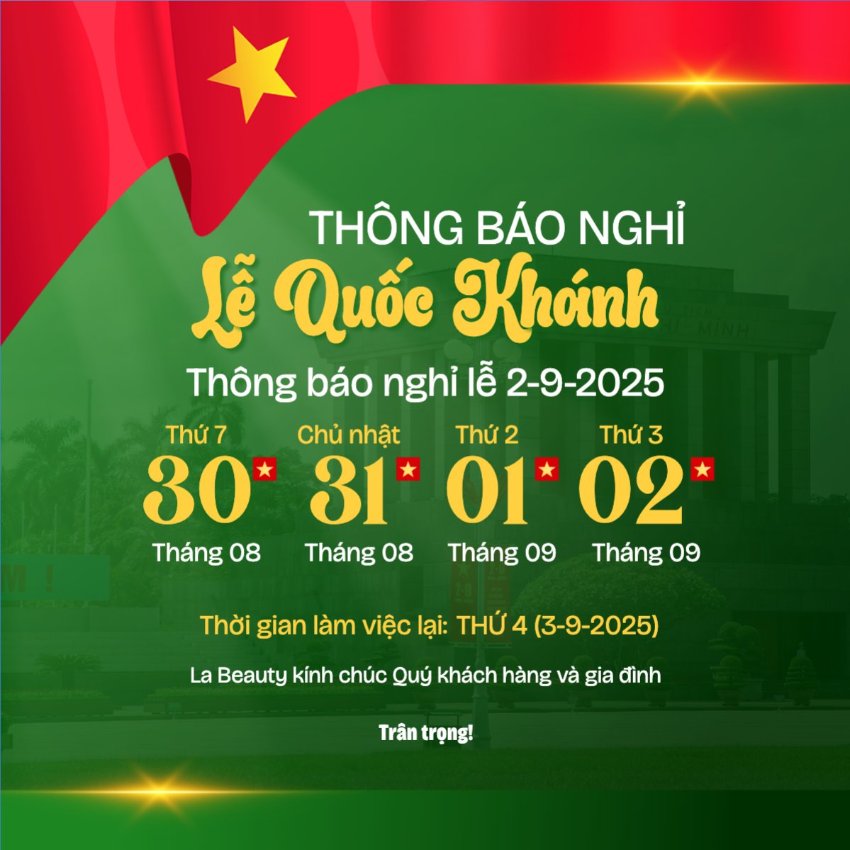 2/9, Quốc Khánh, lễ hội, thông báo, lịch nghỉ, Việt Nam, sự kiện, event, hiện đại, modern