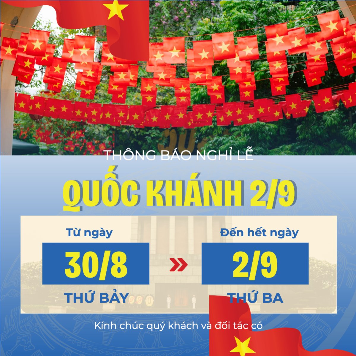 2/9, Quốc Khánh, lễ hội, thông báo, lịch nghỉ, Việt Nam, sự kiện, event, hiện đại, modern