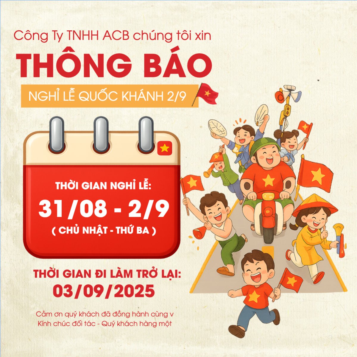 2/9, Quốc Khánh, lễ hội, thông báo, lịch nghỉ, Việt Nam, sự kiện, dễ thương, cute, chibi, hoạt hình, cartoon