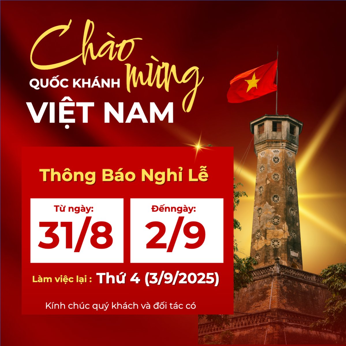 2/9, Quốc Khánh, lễ hội, thông báo, lịch nghỉ, Việt Nam, sự kiện, event, hiện đại, modern