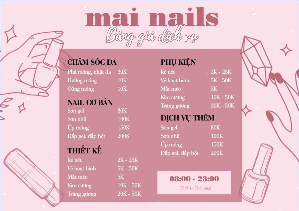 Spa, beauty, làm đẹp, thẩm mỹ, nails