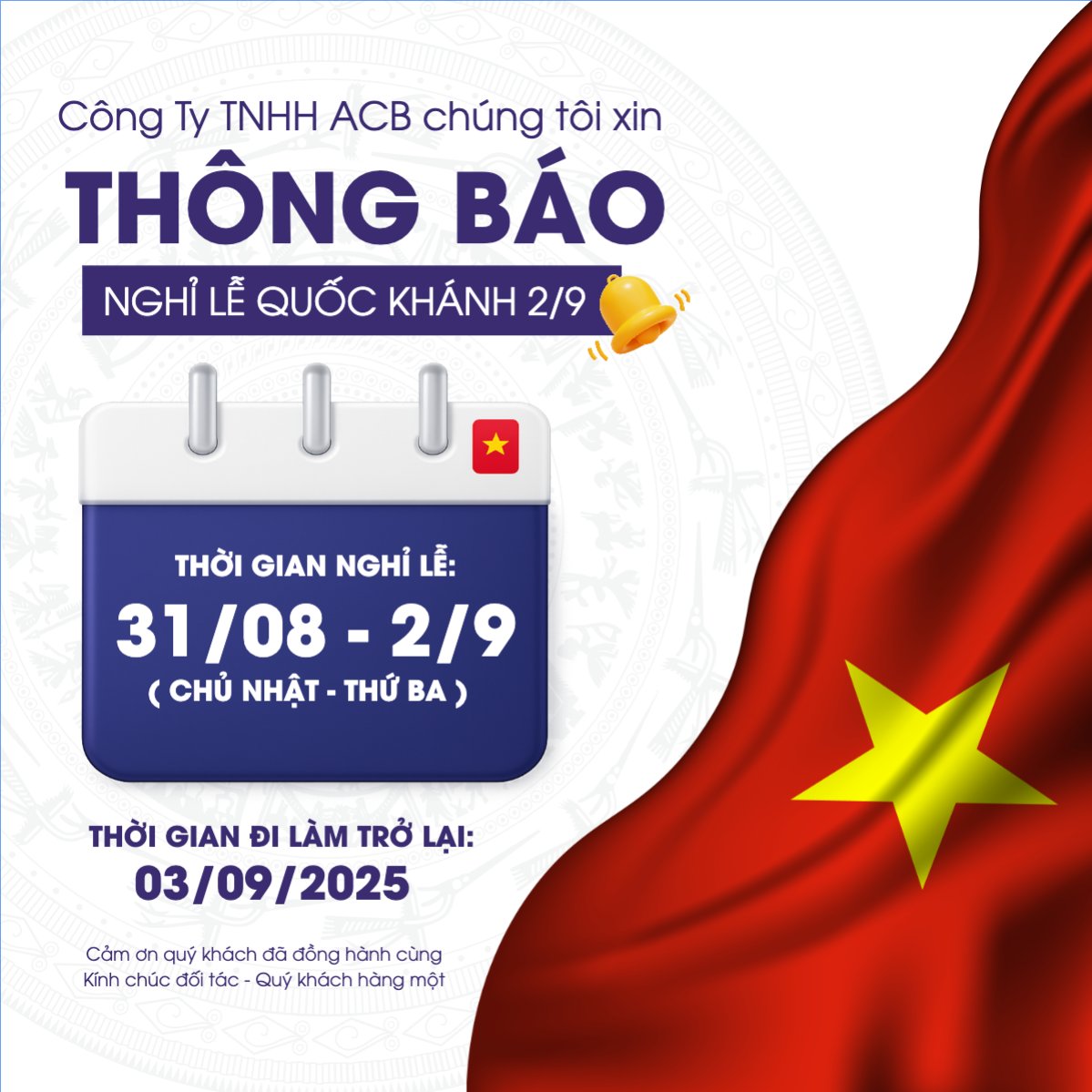 2/9, Quốc Khánh, lễ hội, thông báo, lịch nghỉ, Việt Nam, sự kiện, event, hiện đại, modern