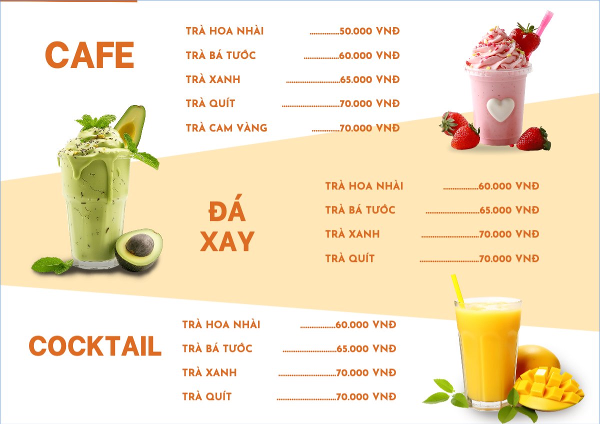 Nước uống, juice, giải khát, F&B, drink, nước ép, smoothie, sinh tố, đá xay