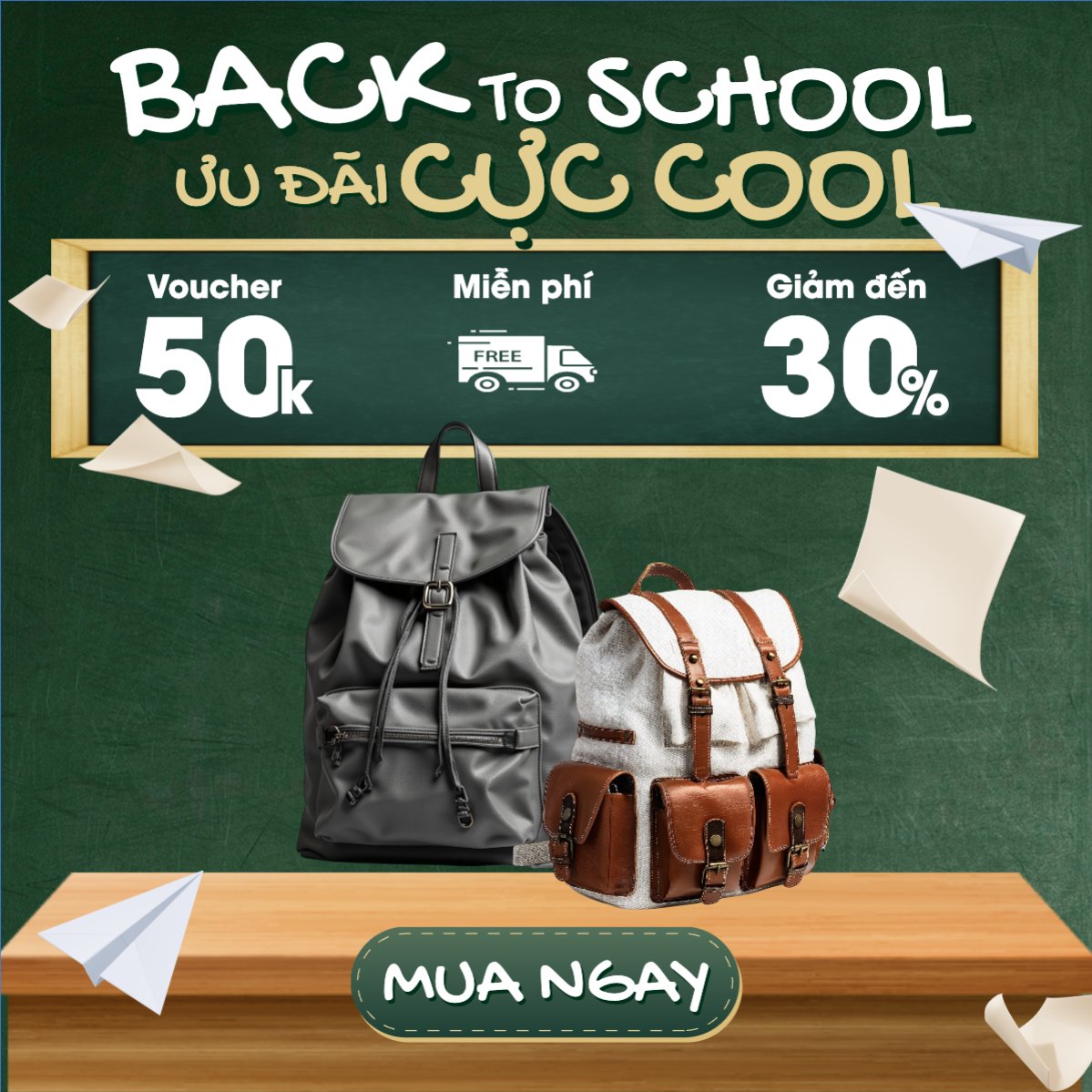Tựu trường, đến trường, nhập học, giáo dục, education, school, trường học, túi, bag, balo, hiện đại, modern