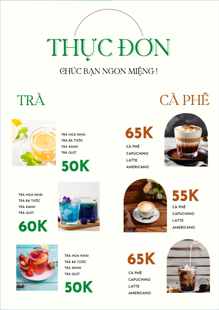 Nước uống, juice, giải khát, F&B, drink, cà phê, trà sữa, nước ép