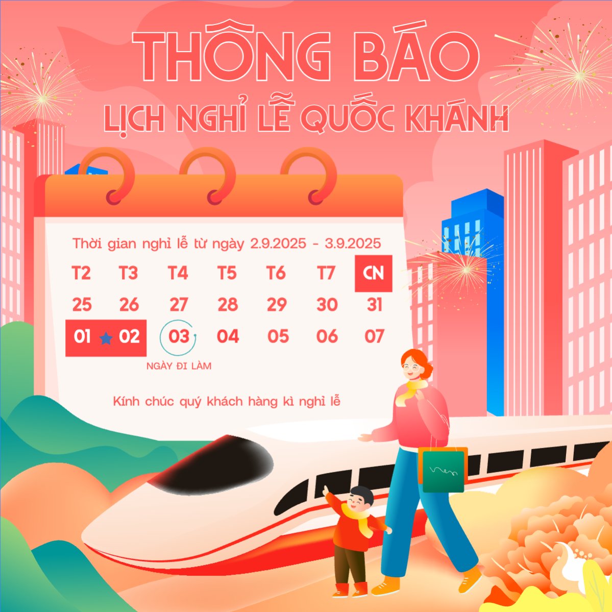 2/9, Quốc Khánh, lễ hội, thông báo, lịch nghỉ, Việt Nam, sự kiện, event, dễ thương, cute
