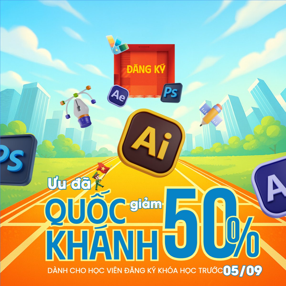 2/9, Quốc Khánh, lễ hội, Việt Nam, giáo dục, education, school, trường học, dễ thương, cute, chibi, hoạt hình, cartoon