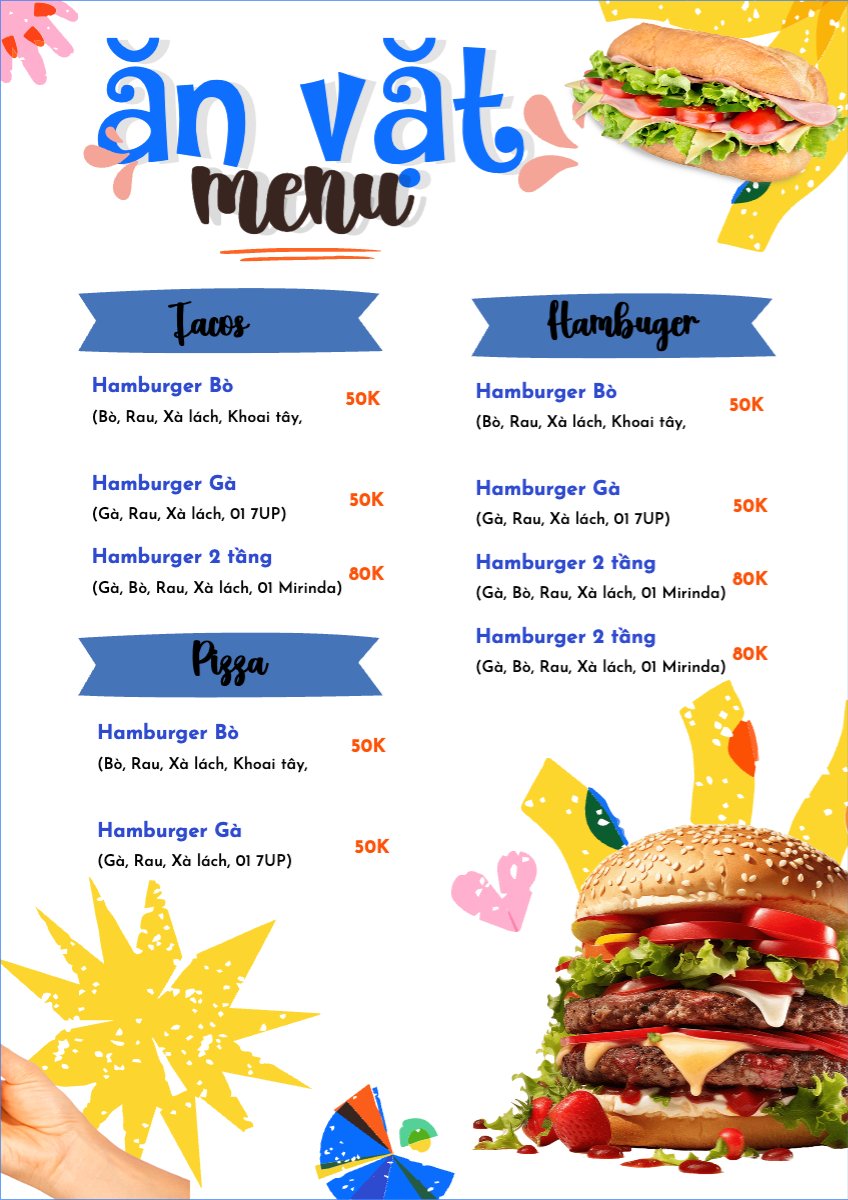 Đồ ăn, food, thực phẩm, ẩm thực, món ăn, F&B, nhà hàng, thức ăn, hamburger