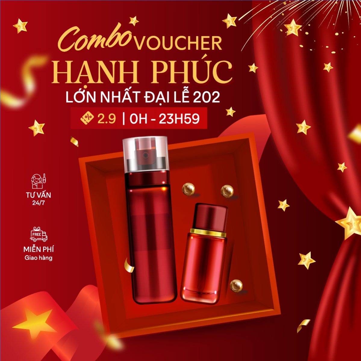 2/9, Quốc Khánh, lễ hội, Việt Nam, làm đẹp, spa, beauty, thẩm mỹ, skincare, hiện đại, modern