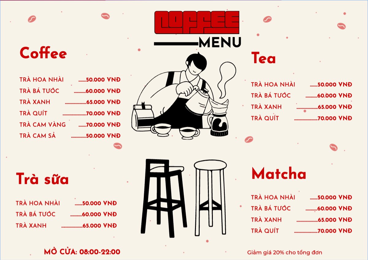 Nước uống, juice, giải khát, F&B, drink, coffee, cà phê