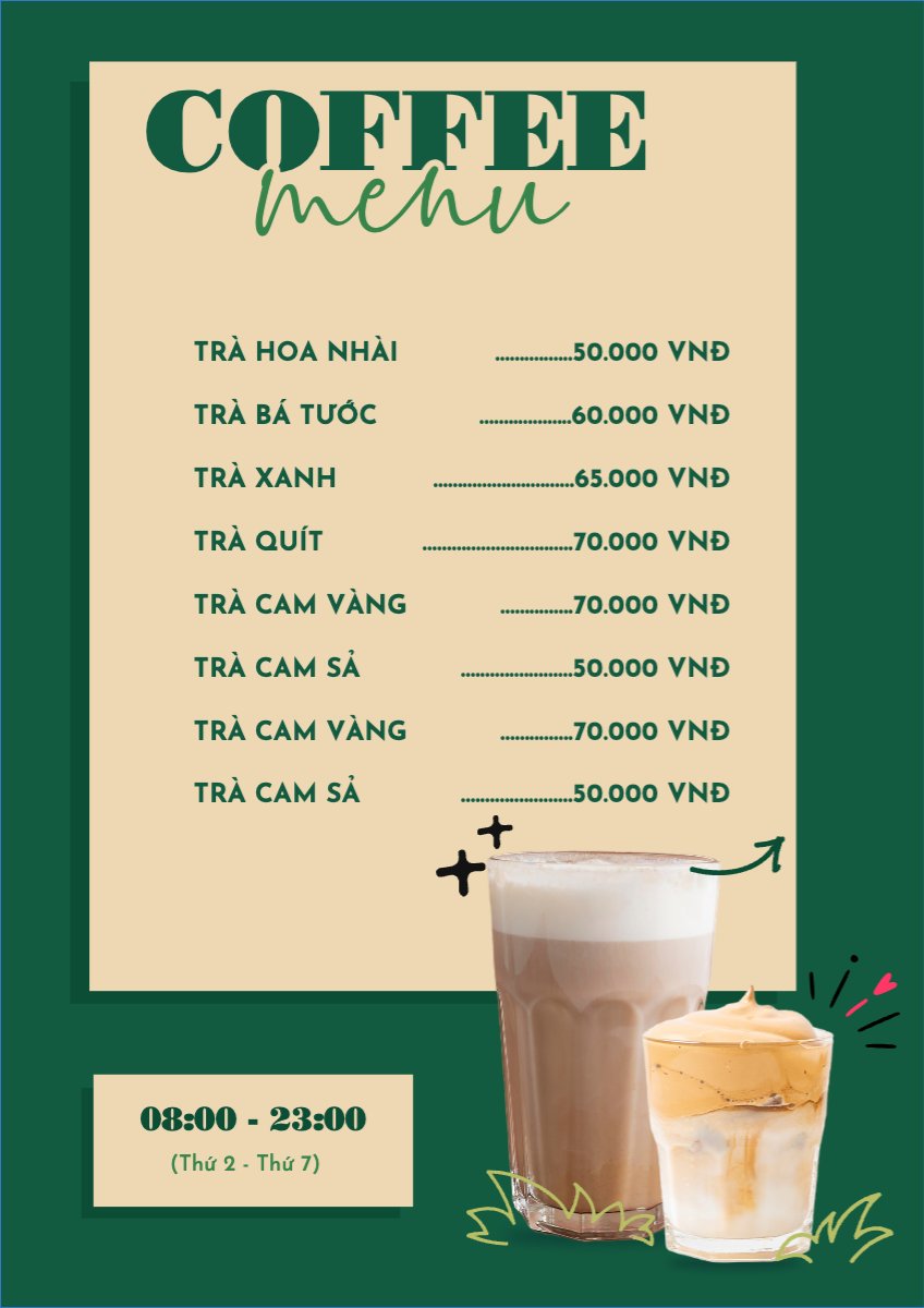 Nước uống, juice, giải khát, F&B, drink, coffee, cà phê
