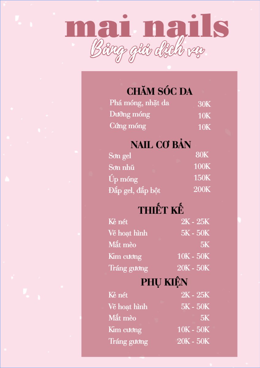 Spa, beauty, làm đẹp, thẩm mỹ, nail