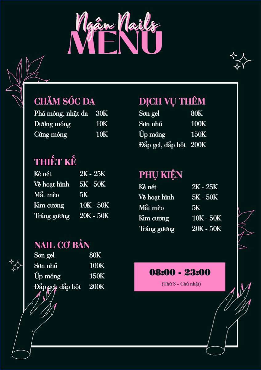 Spa, beauty, làm đẹp, thẩm mỹ, cosmetic, mỹ phẩm, nails