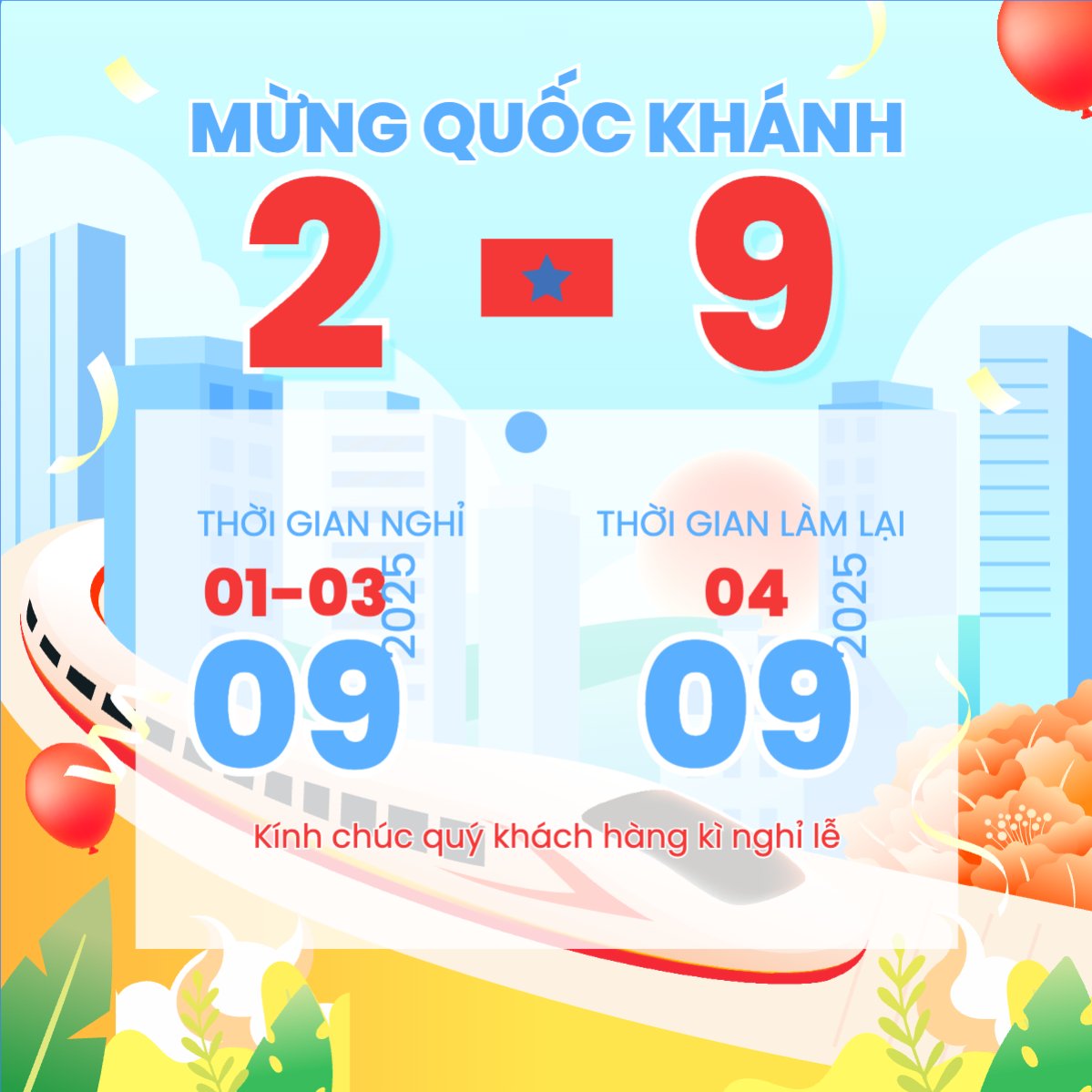 2/9, Quốc Khánh, lễ hội, thông báo, lịch nghỉ, Việt Nam, sự kiện, event, dễ thương, cute