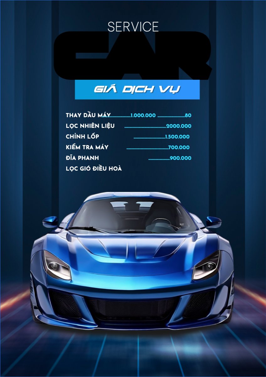 Car, dịch vụ rửa xe, gara, vệ sinh