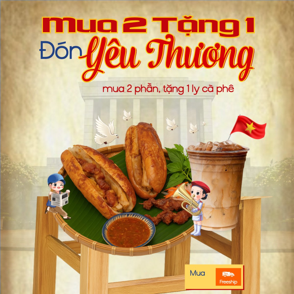 2/9, Quốc Khánh, lễ hội, Việt Nam, đồ ăn, food, thực phẩm, ẩm thực, món ăn, F&B, thức ăn, cổ điển, vintage, retro, classic