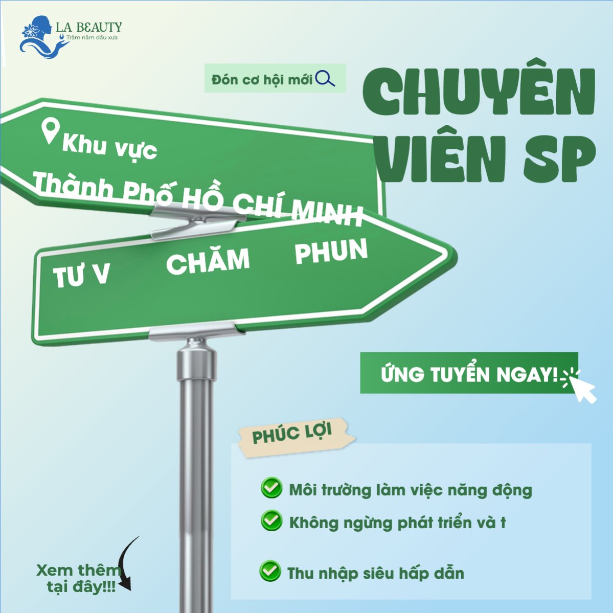 Nhân viên spa, tuyển dụng, beauty, làm đẹp, thẩm mỹ, cosmetic, hiện đại, modern