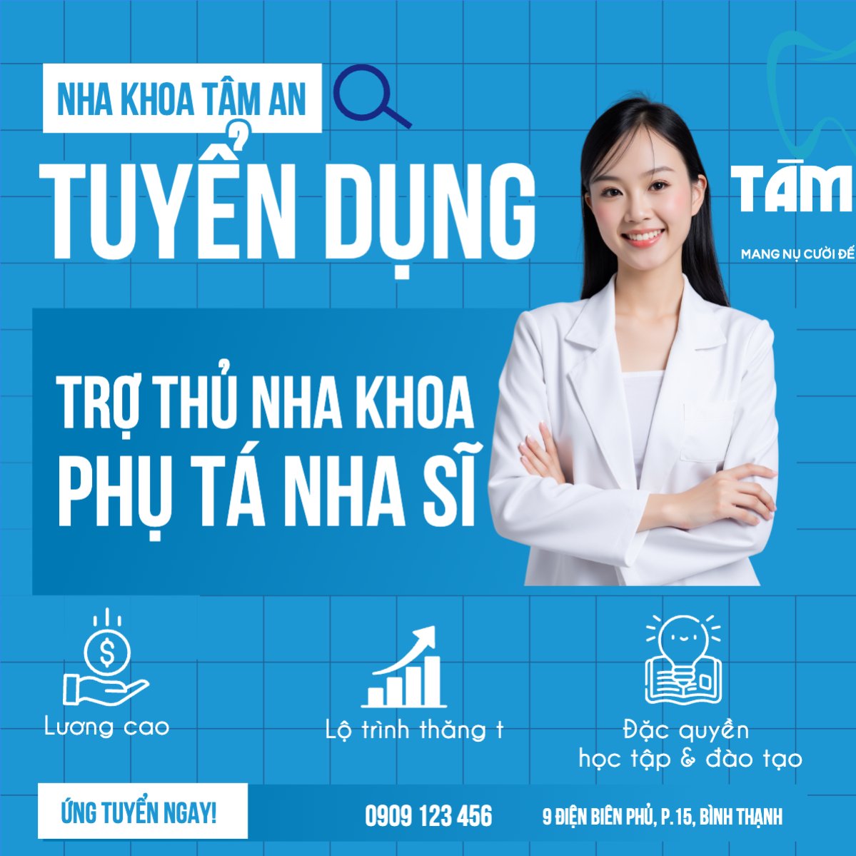 Nha khoa, thẩm mỹ viện, tuyển dụng, spa, beauty, làm đẹp, thẩm mỹ, hiện đại, modern