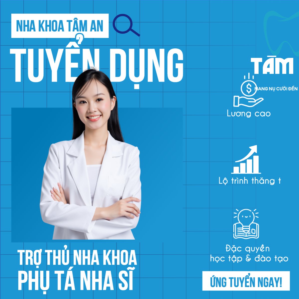 Nha khoa, thẩm mỹ viện, tuyển dụng, spa, beauty, làm đẹp, thẩm mỹ, hiện đại, modern