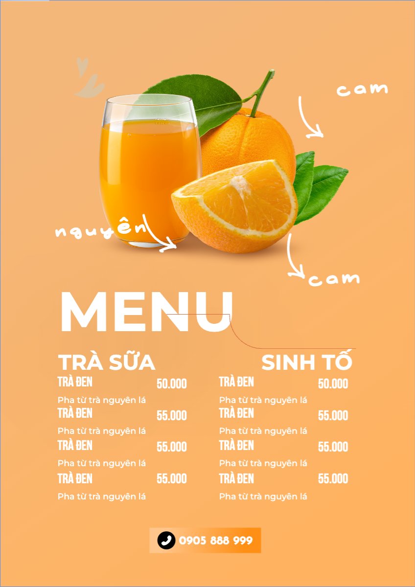 Nước uống, juice, giải khát, F&B, drink, nước ép