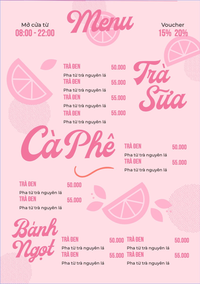 Nước uống, juice, giải khát, F&B, drink, nước ép, trà sữa, cà phê