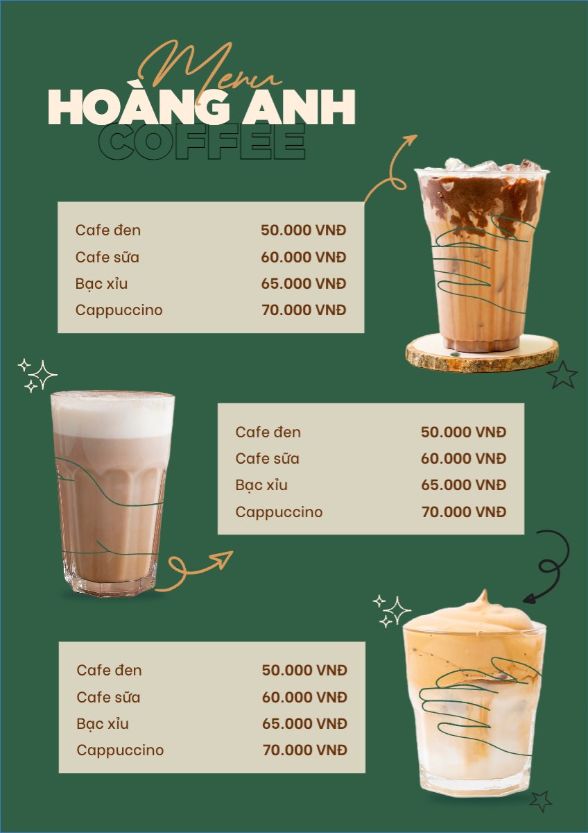 Nước uống, juice, giải khát, F&B, drink, coffee, cà phê